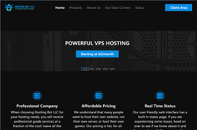 hostingbot：$6/月，美国VPS，10Gbps带宽，512M内存/2核/15gNVMe/3T流量-优维数据测评网